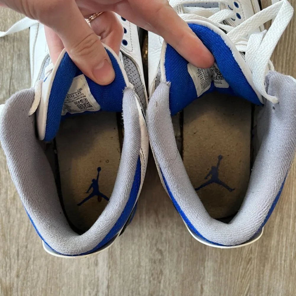 Mens Air Jordan Jordan 3 Retro 'Racer Blue' Sneakers CT8532-145 - 9.5